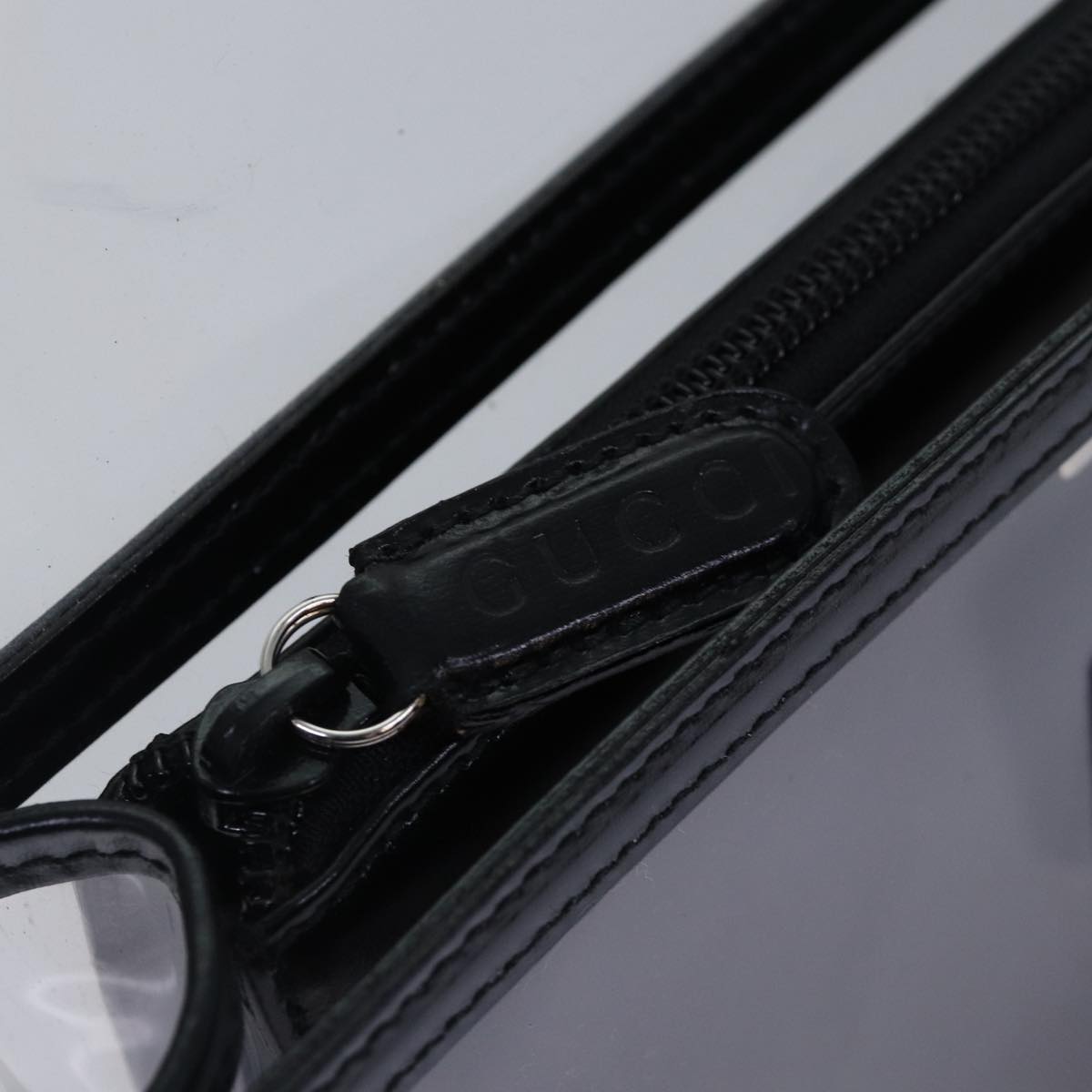 GUCCI Clutch Bag Vinyl Clear 86043