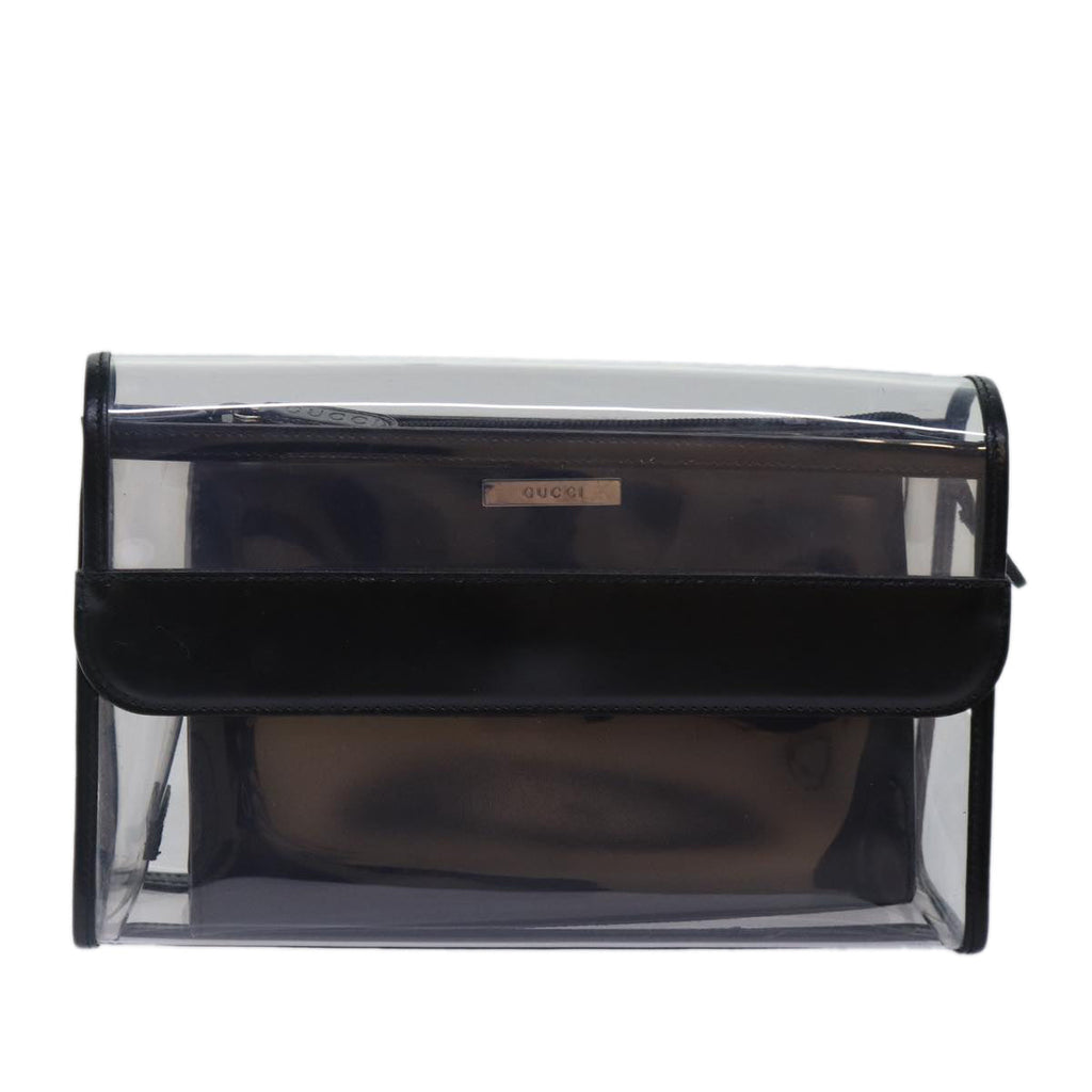 GUCCI Clutch Bag Vinyl Clear 86043