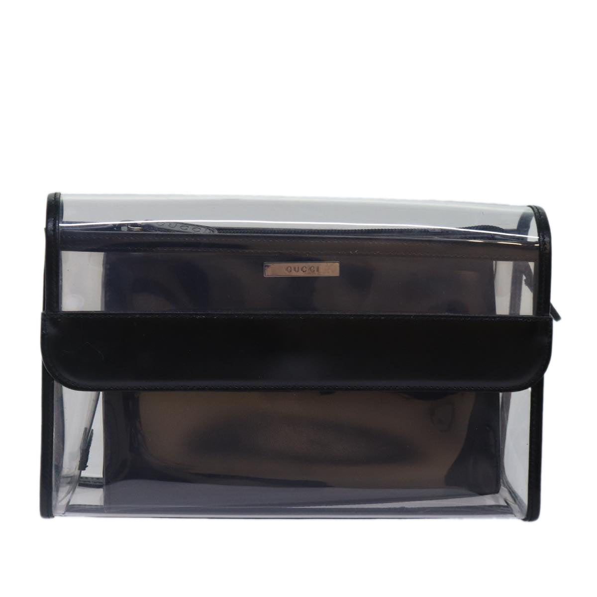 GUCCI Clutch Bag Vinyl Clear 86043
