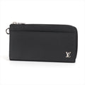 Louis Vuitton Taiga Zippy Dragon M69409 Black Round Zipper Wallet