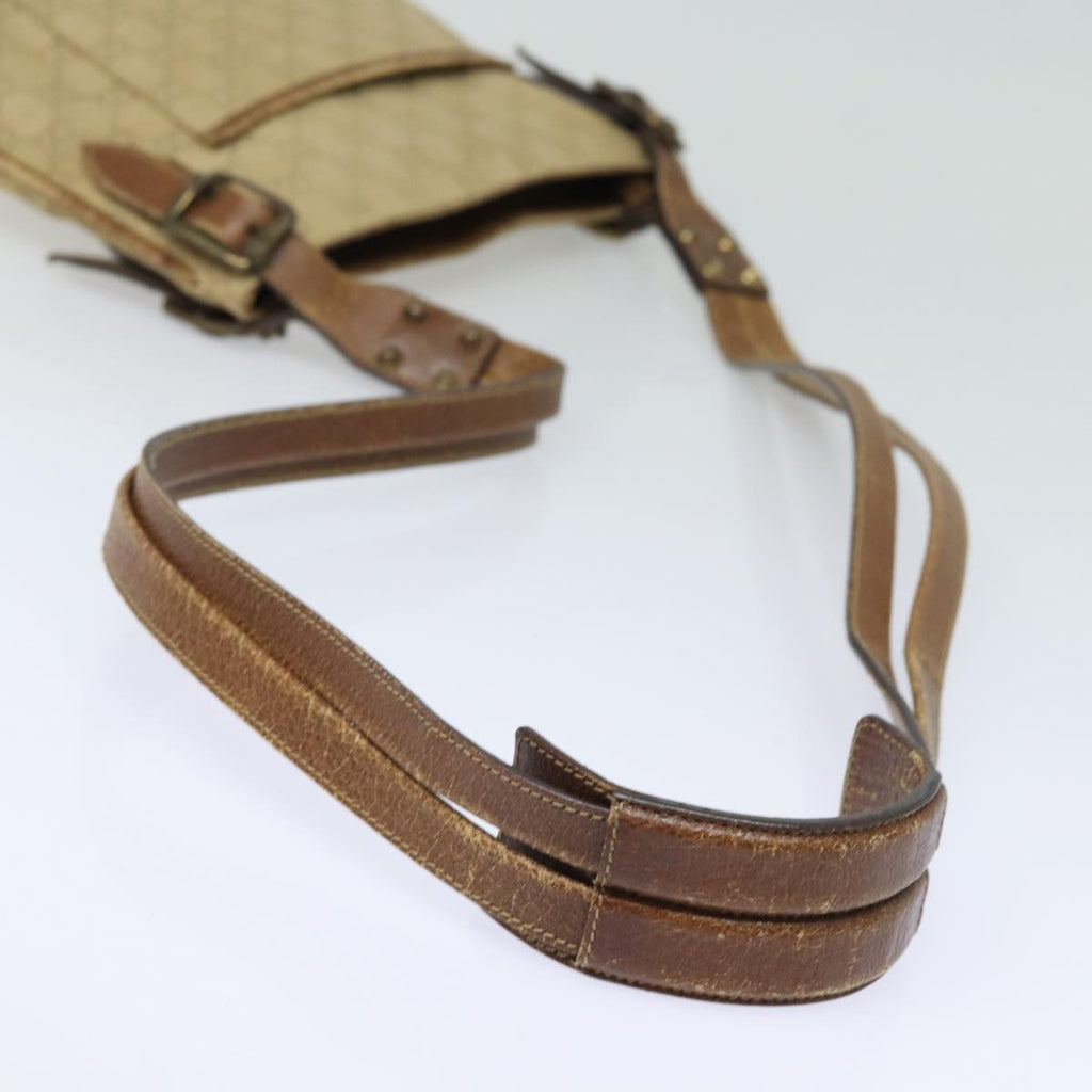 GUCCI GG Canvas Shoulder Bag Beige 115514 86155