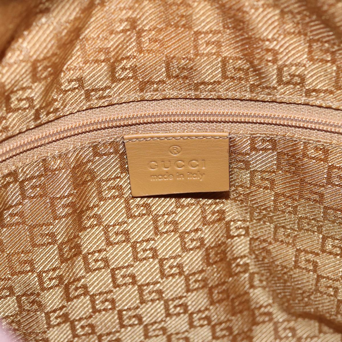 GUCCI Hand Bag Suede Pink Gold 001 3386 86157