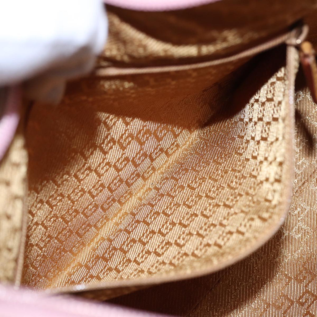 GUCCI Hand Bag Suede Pink Gold 001 3386 86157