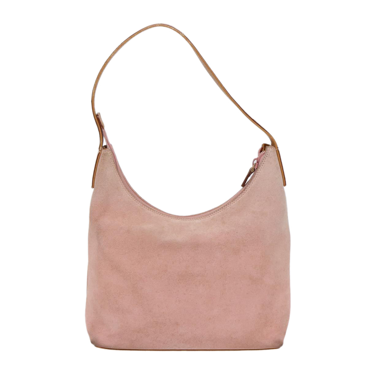 GUCCI Hand Bag Suede Pink Gold 001 3386 86157