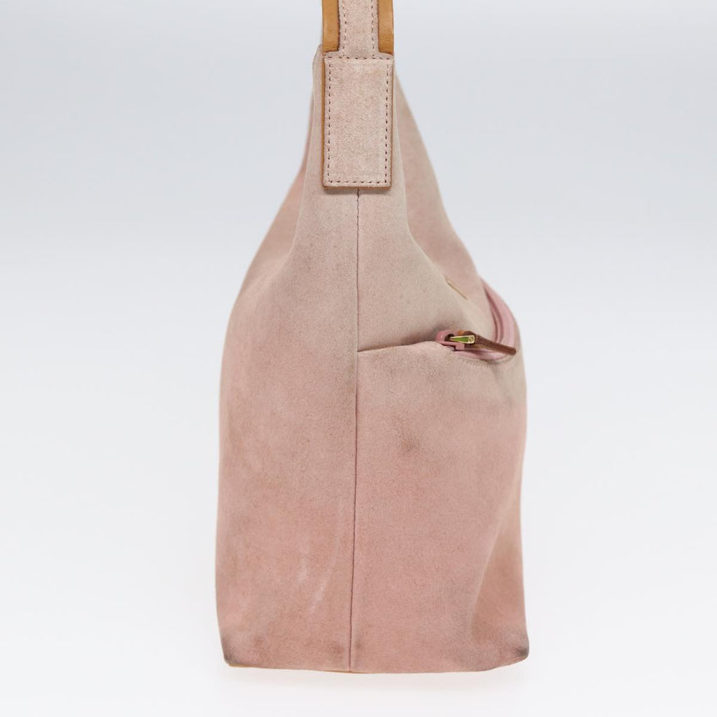 GUCCI Hand Bag Suede Pink Gold 001 3386 86157