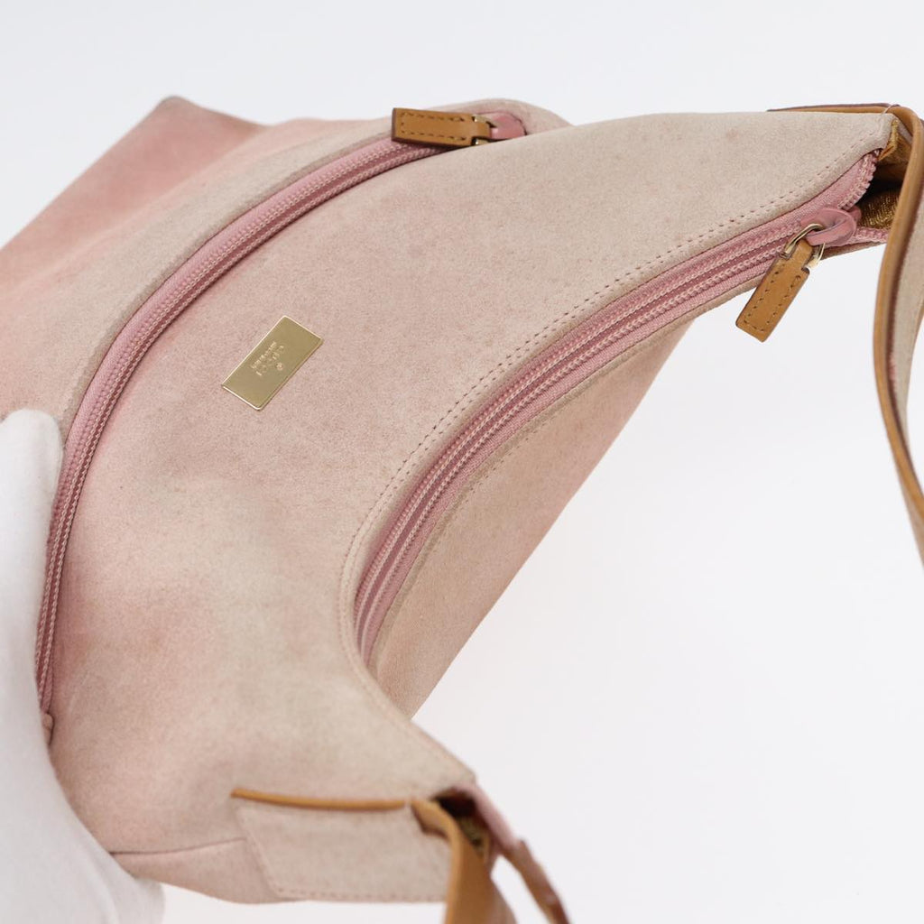 GUCCI Hand Bag Suede Pink Gold 001 3386 86157