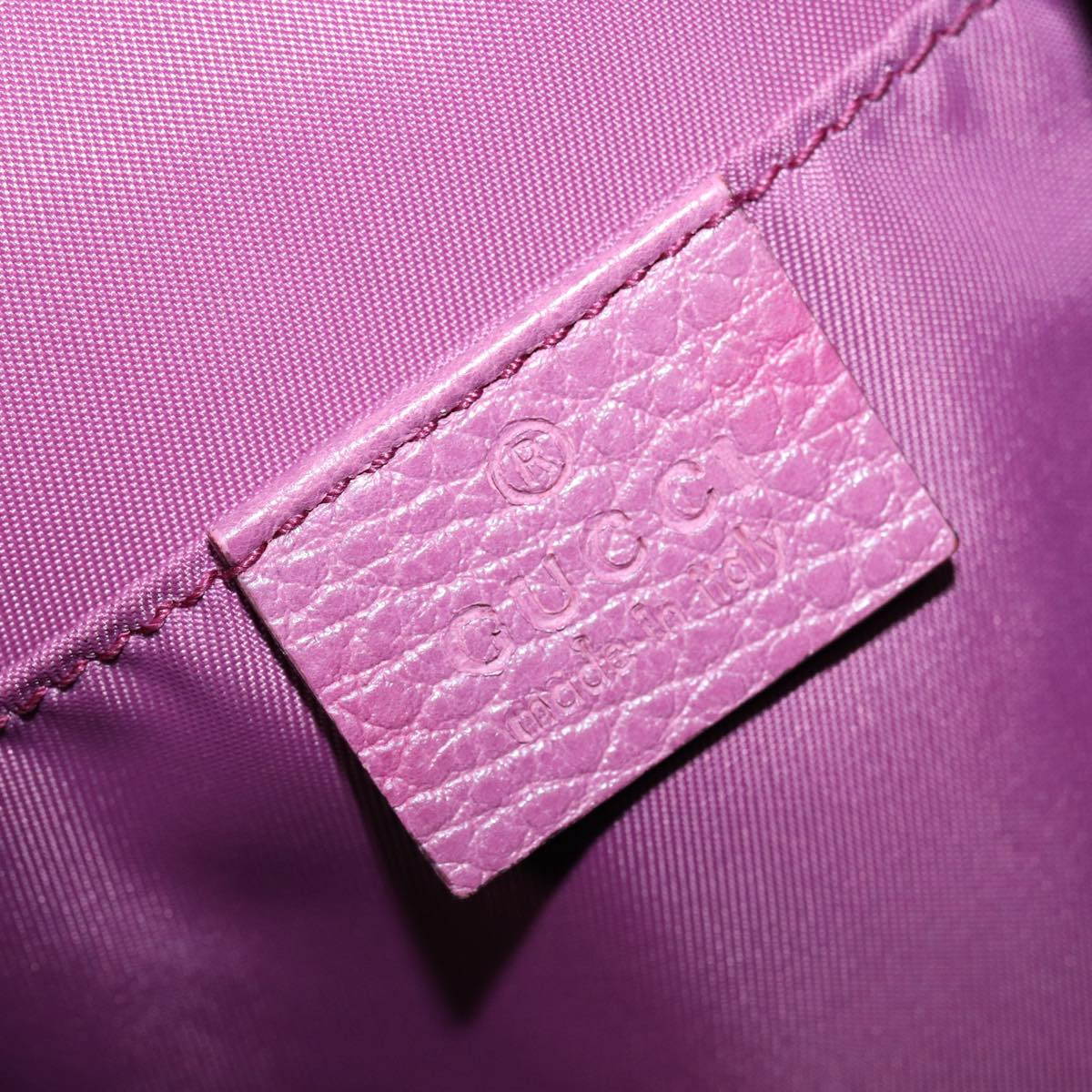 GUCCI GG Canvas Backpack Nylon Purple Silver 406361 86158