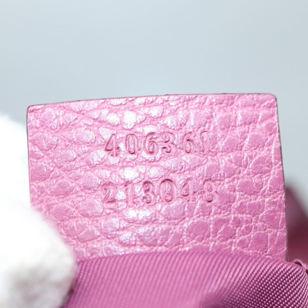 GUCCI GG Canvas Backpack Nylon Purple Silver 406361 86158