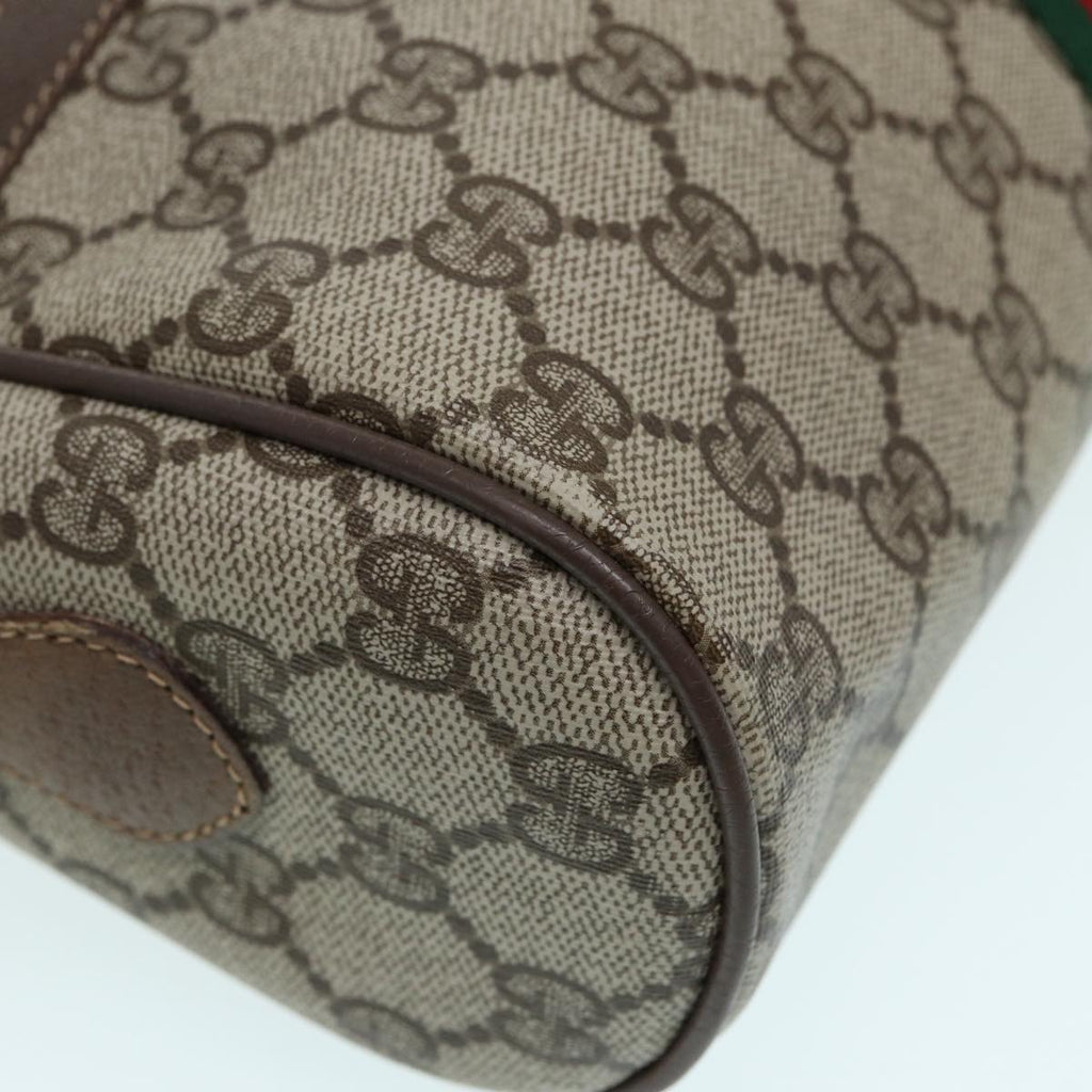 GUCCI GG Supreme Web Sherry Line Shoulder Bag Beige Gold 56 02 005 86167