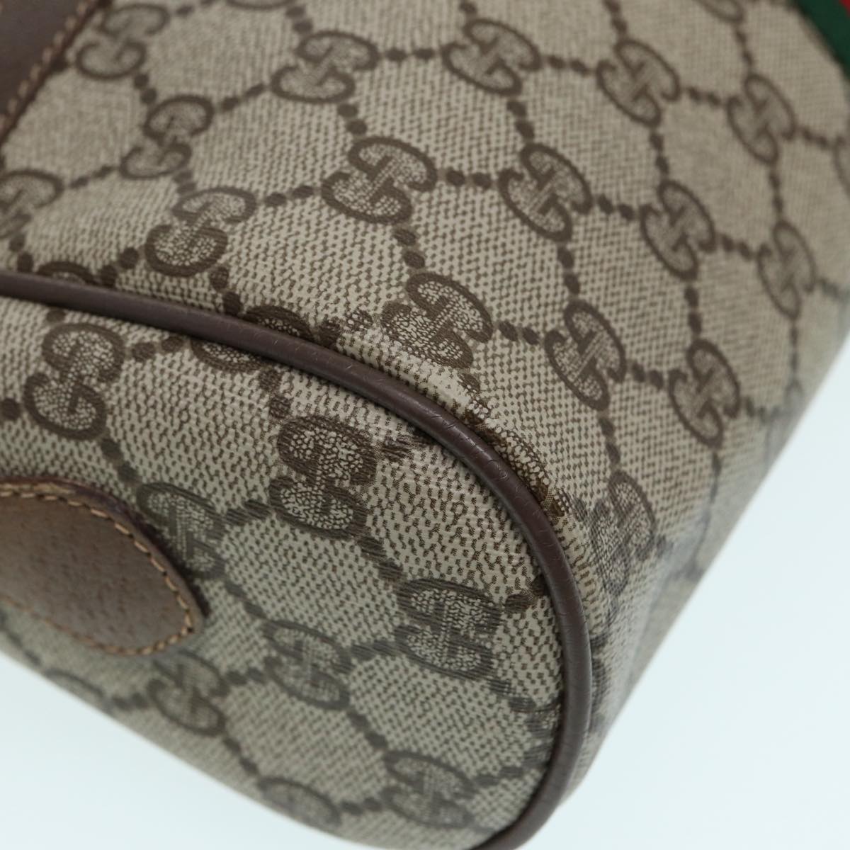 GUCCI GG Supreme Web Sherry Line Shoulder Bag Beige Gold 56 02 005 86167