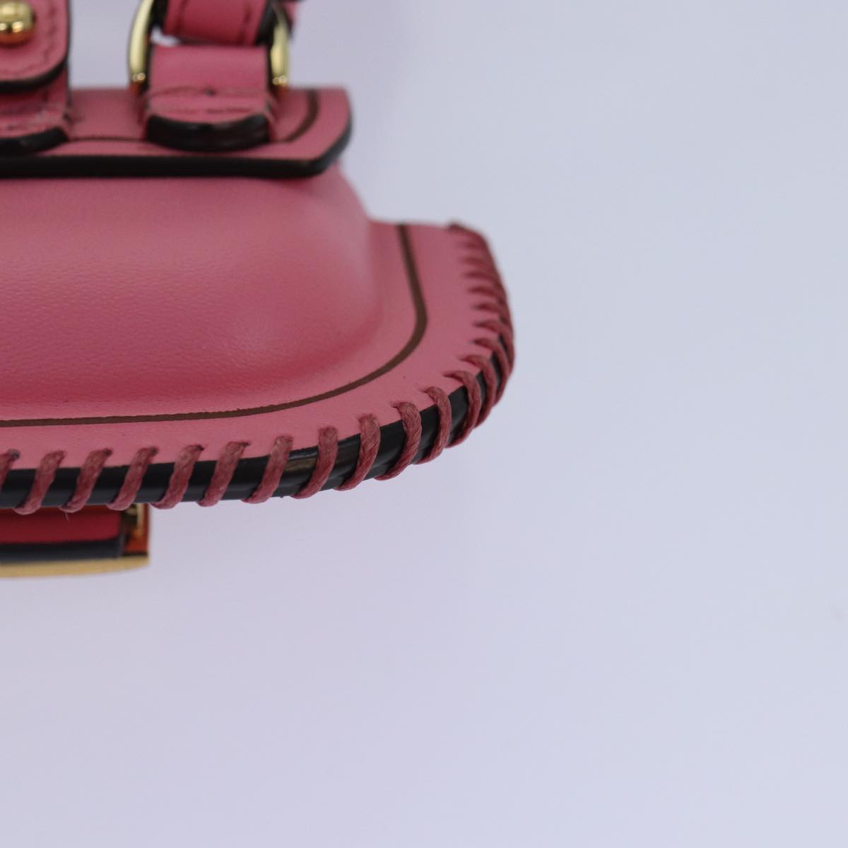 FENDI AirPods Case Pouch Leather Pink 86208