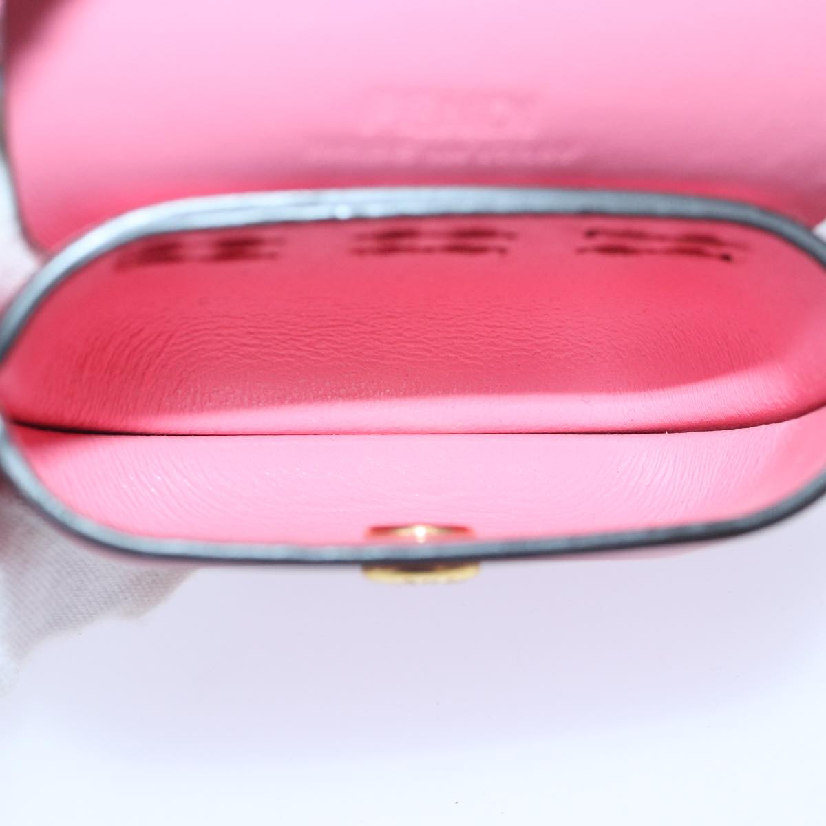 FENDI AirPods Case Pouch Leather Pink 86208