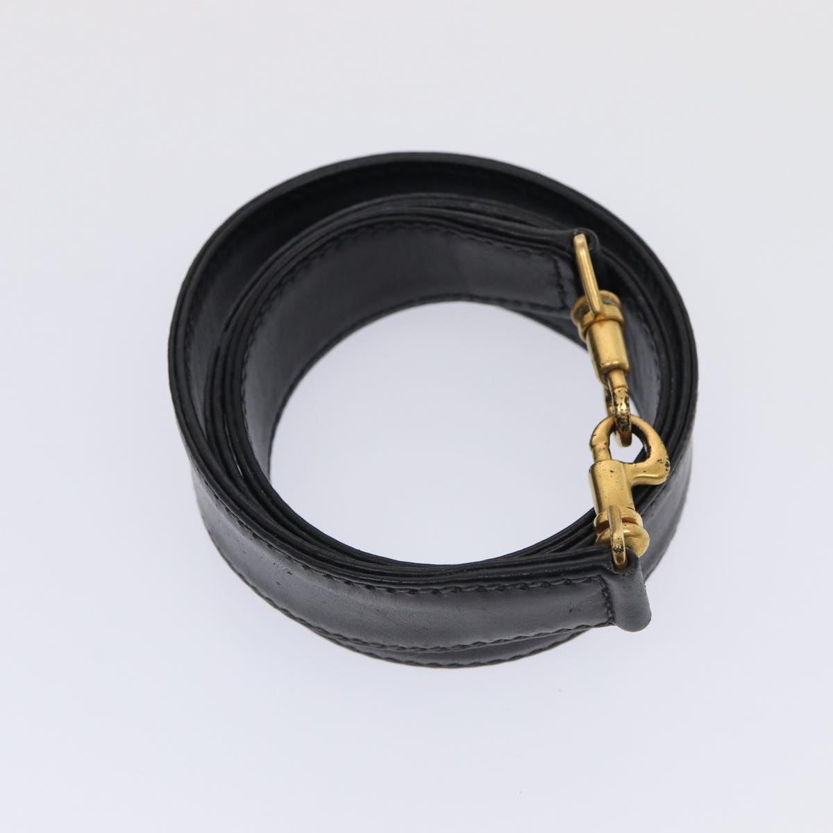 GUCCI Bamboo Hand Bag Suede 2way Navy Gold 001 1014 1577 0 86262