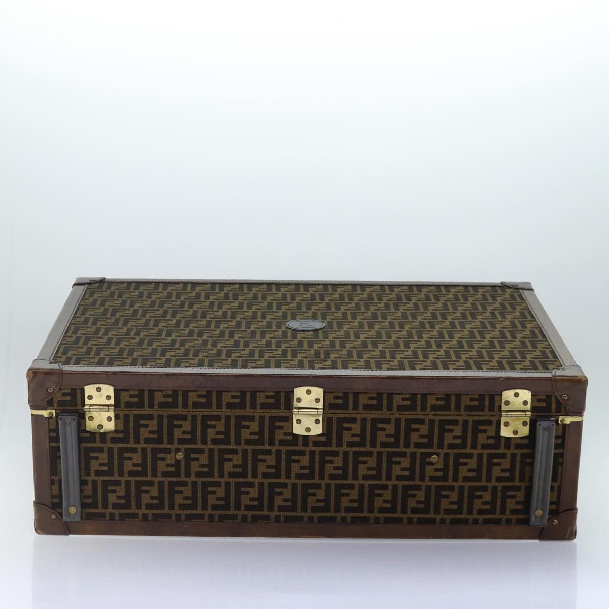FENDI Zucca Canvas Trunk Brown 86274