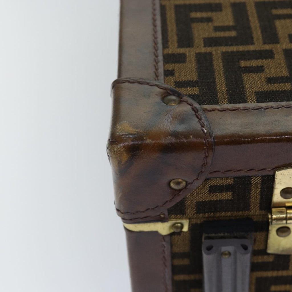 FENDI Zucca Canvas Trunk Brown 86274