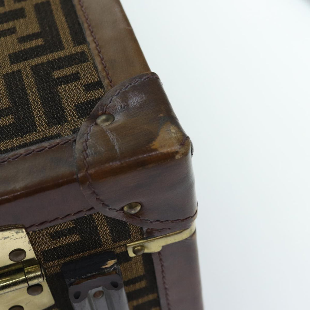 FENDI Zucca Canvas Trunk Brown 86274