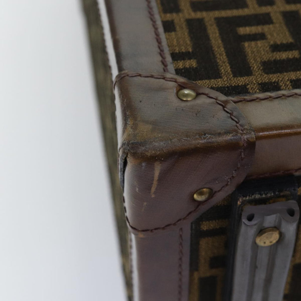 FENDI Zucca Canvas Trunk Brown 86274