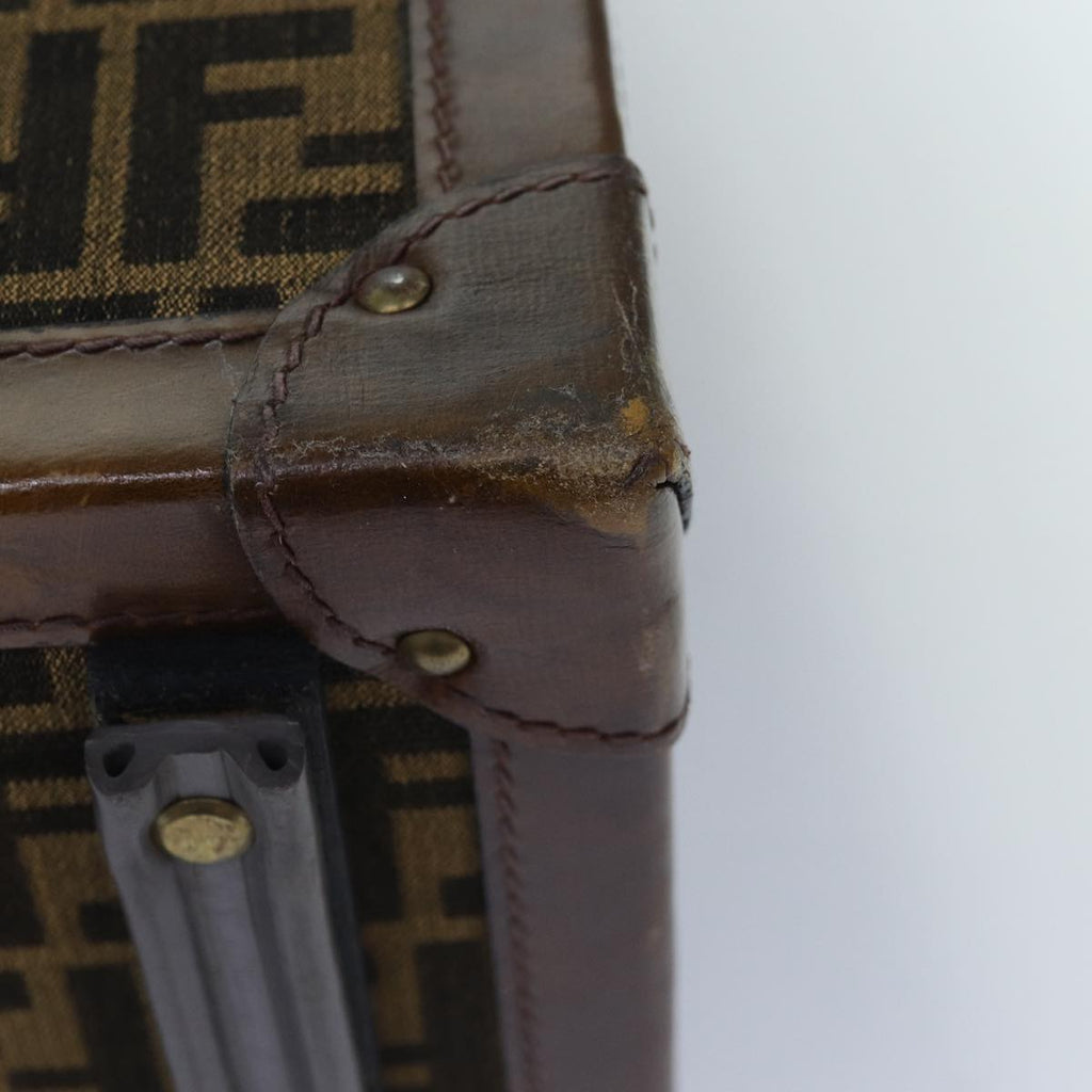 FENDI Zucca Canvas Trunk Brown 86274