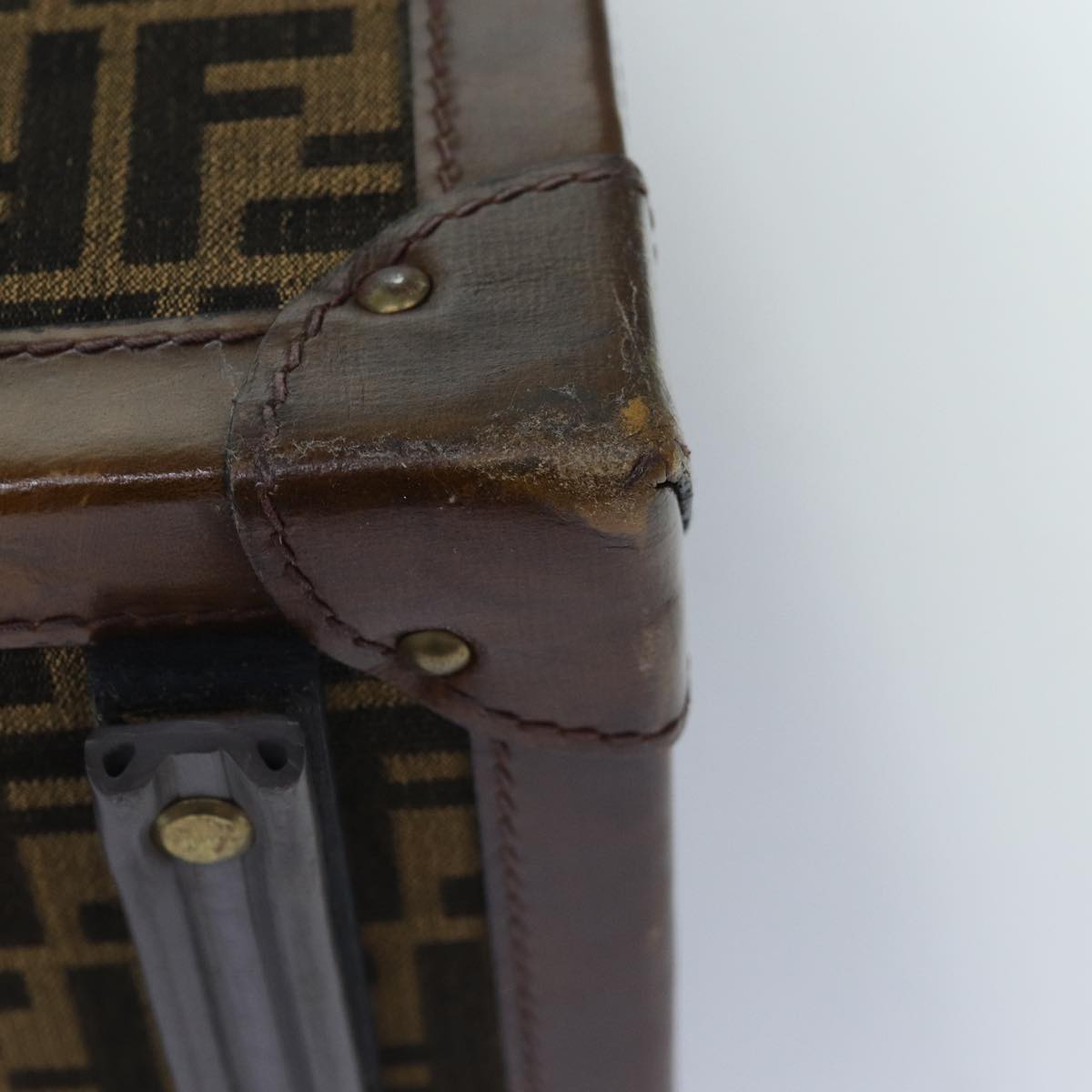 FENDI Zucca Canvas Trunk Brown 86274