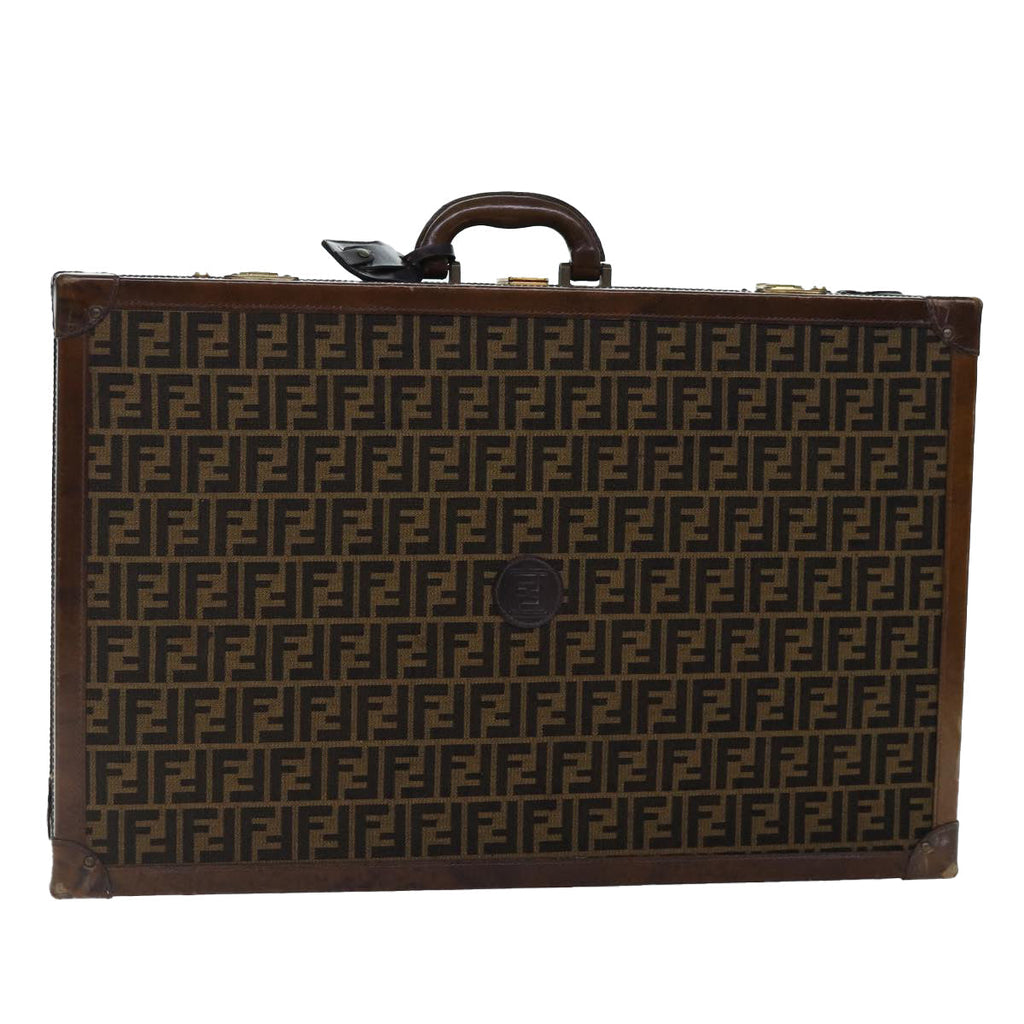 FENDI Zucca Canvas Trunk Brown 86274
