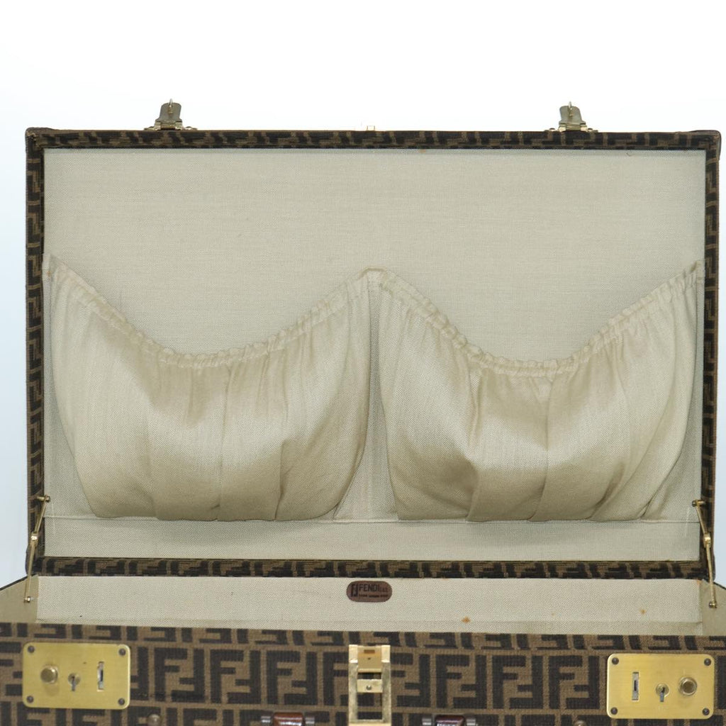 FENDI Zucca Canvas Trunk Brown 86274