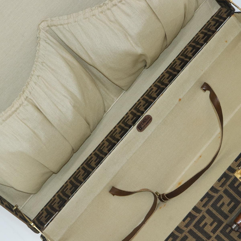 FENDI Zucca Canvas Trunk Brown 86274