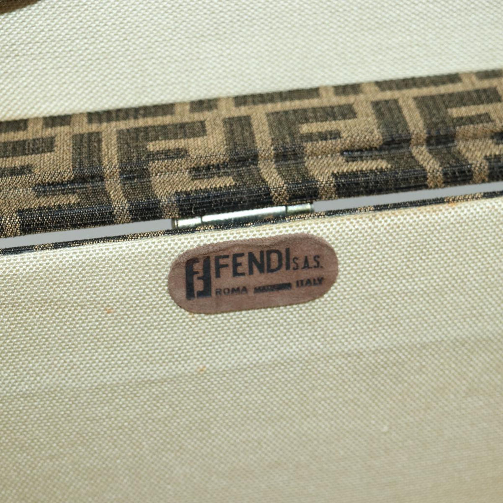 FENDI Zucca Canvas Trunk Brown 86274