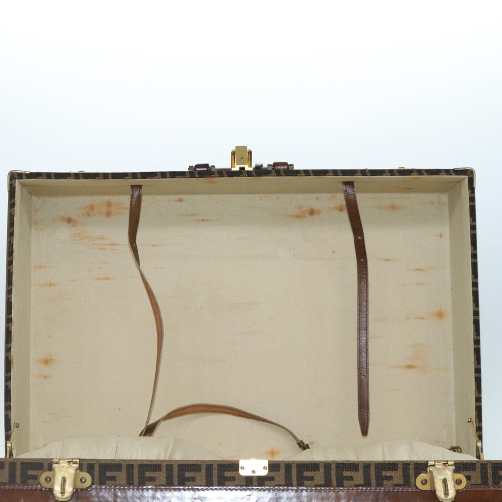 FENDI Zucca Canvas Trunk Brown 86274