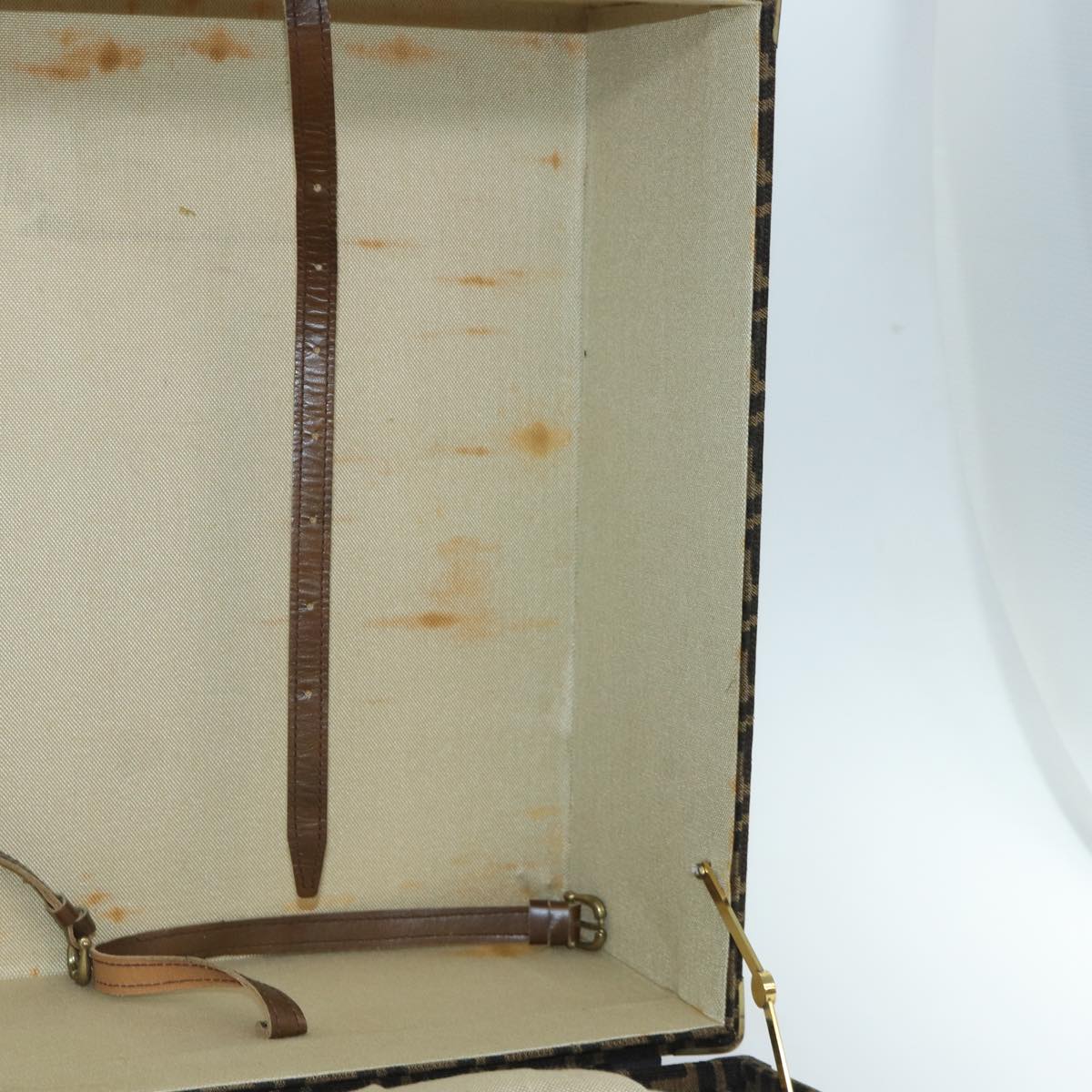 FENDI Zucca Canvas Trunk Brown 86274
