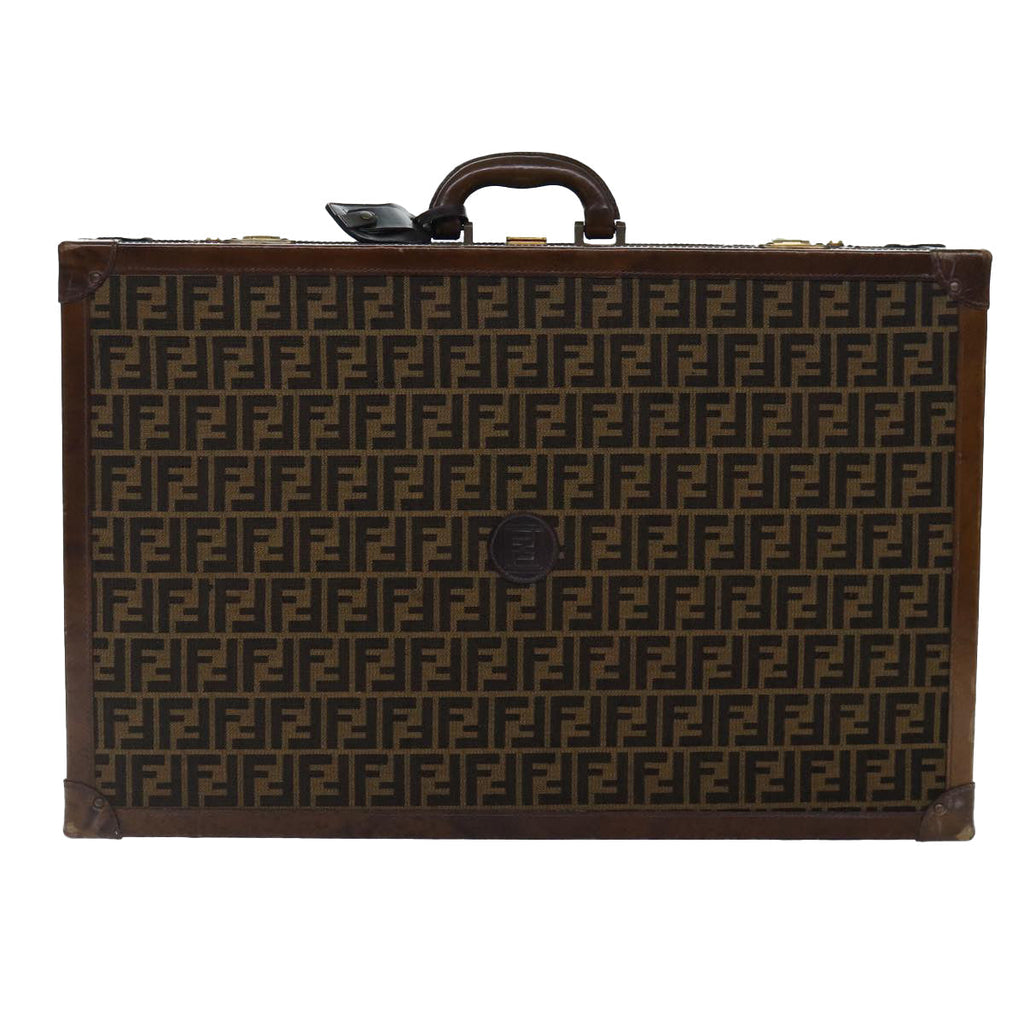 FENDI Zucca Canvas Trunk Brown 86274