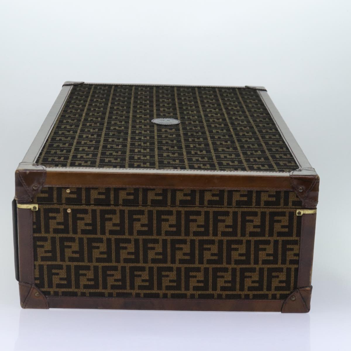 FENDI Zucca Canvas Trunk Brown 86274