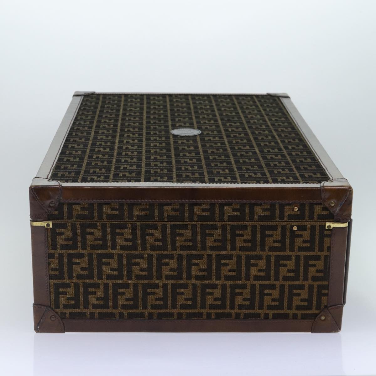 FENDI Zucca Canvas Trunk Brown 86274