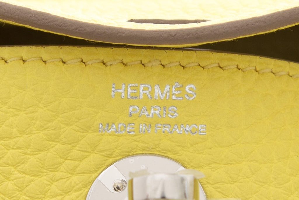 HermÃƒÆ’Ã‚Â¨s 2022 Yellow Mini (20) Lindy Handbag