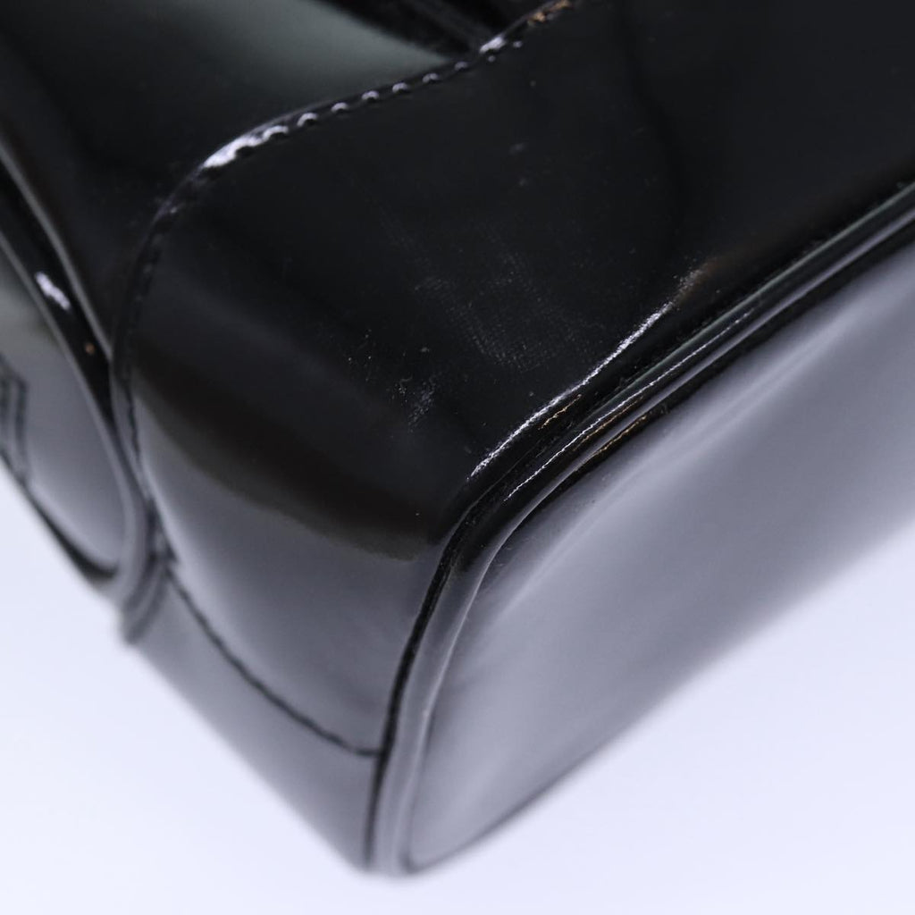 GUCCI Bamboo Backpack Enamel Black Gold 001 1075 1650 0 86335