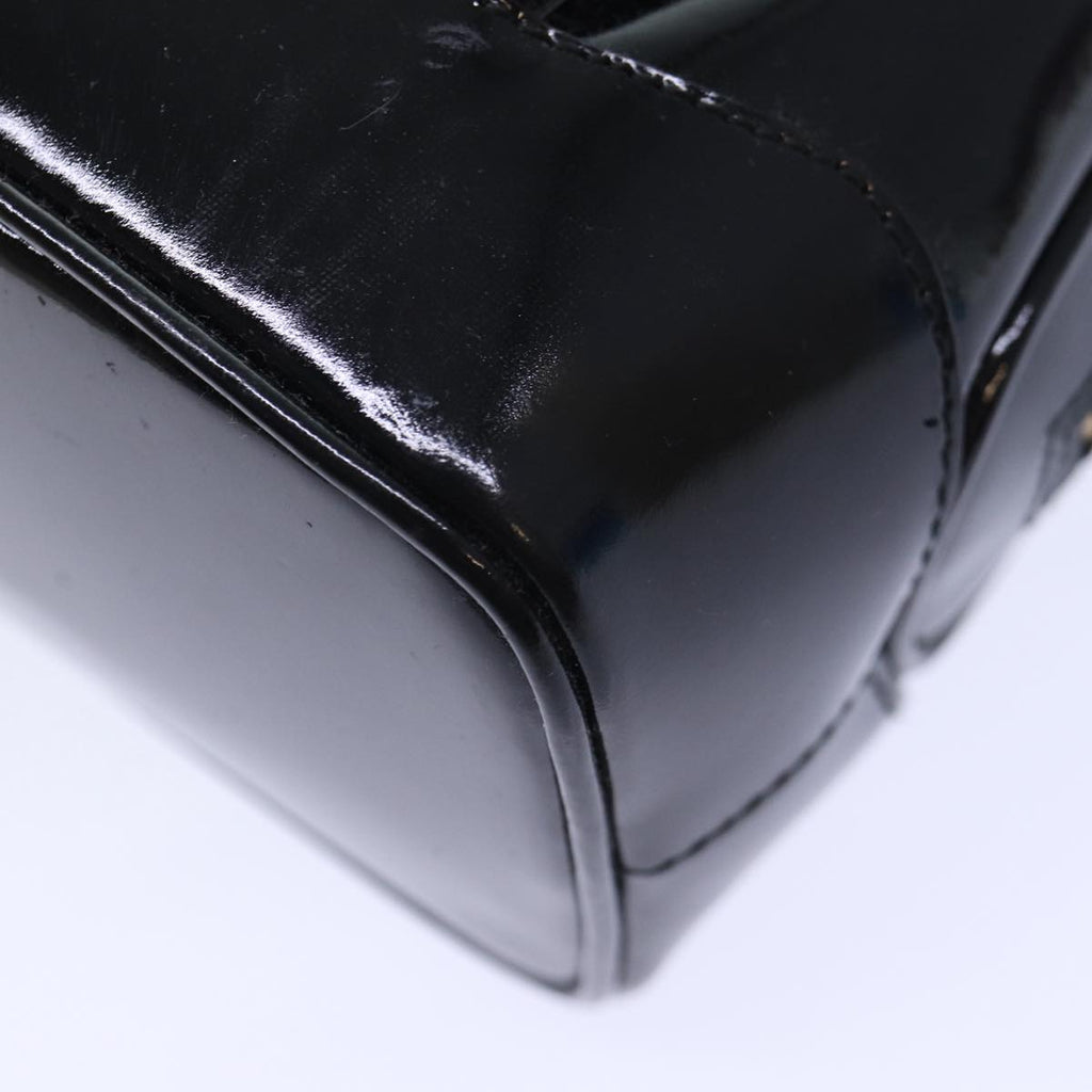 GUCCI Bamboo Backpack Enamel Black Gold 001 1075 1650 0 86335