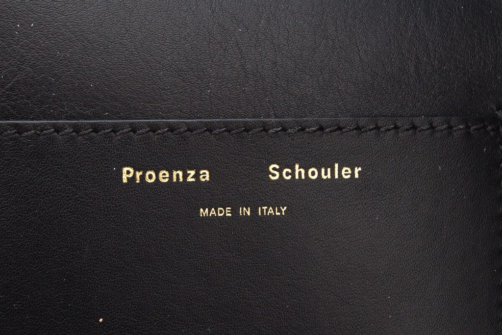 Proenza Schouler Black Leather Pipe Handbag