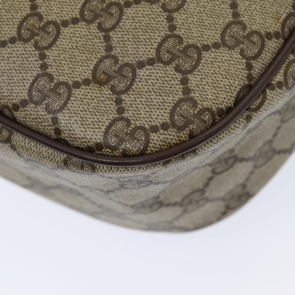 GUCCI GG Canvas Web Sherry Line Shoulder Bag PVC Beige Green Red 86406