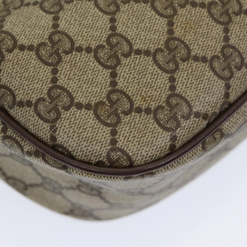 GUCCI GG Canvas Web Sherry Line Shoulder Bag PVC Beige Green Red 86406