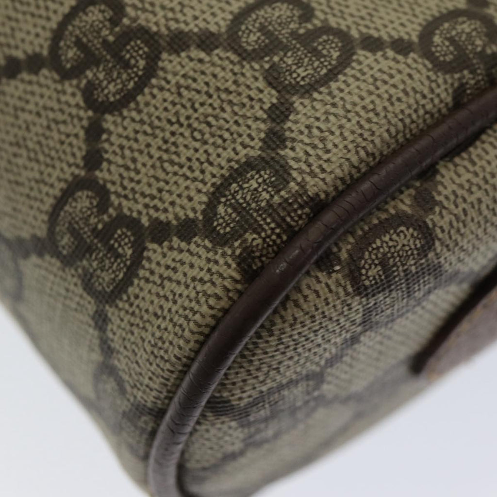GUCCI GG Supreme Web Sherry Line Shoulder Bag Beige Gold 001 44 6655 86407