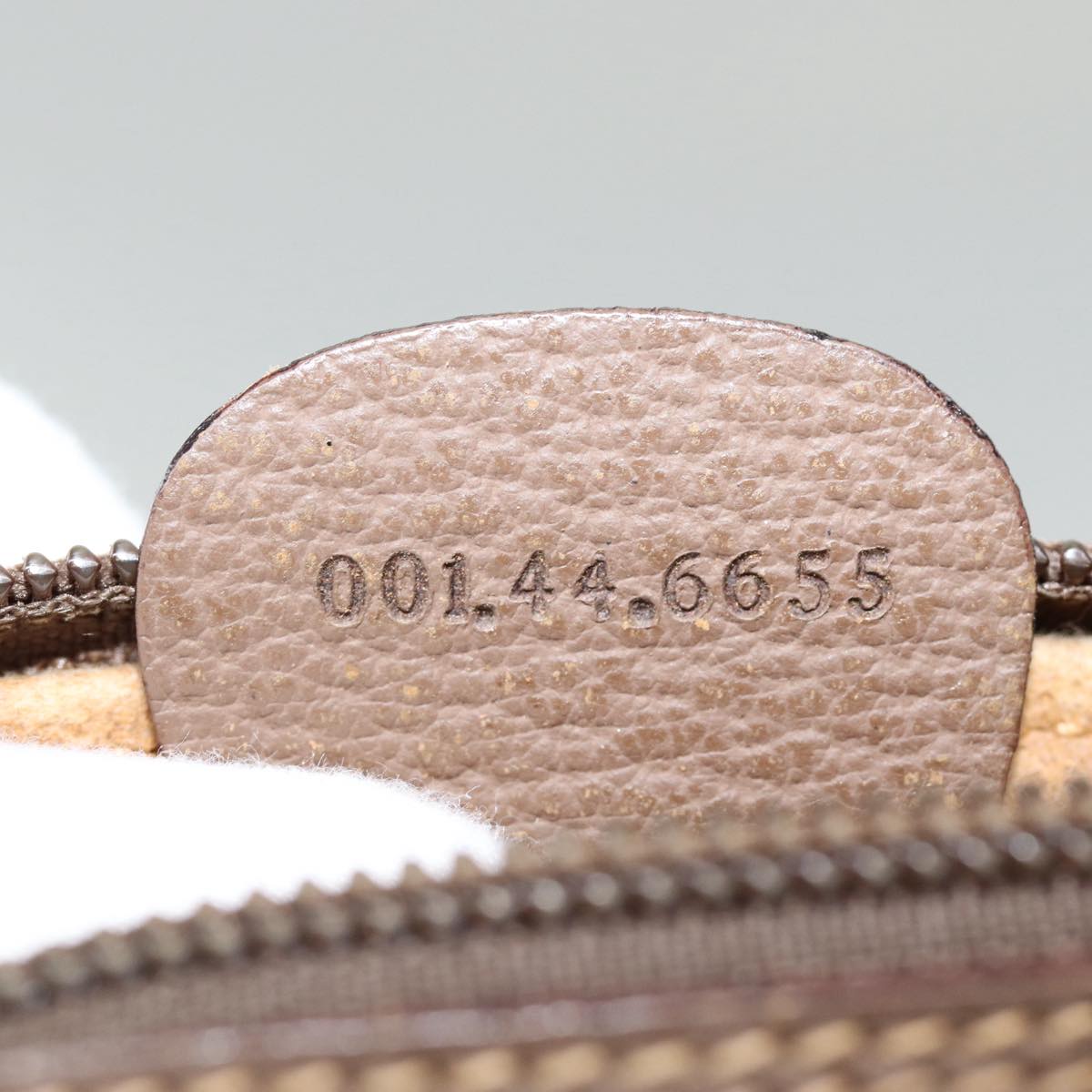 GUCCI GG Supreme Web Sherry Line Shoulder Bag Beige Gold 001 44 6655 86407
