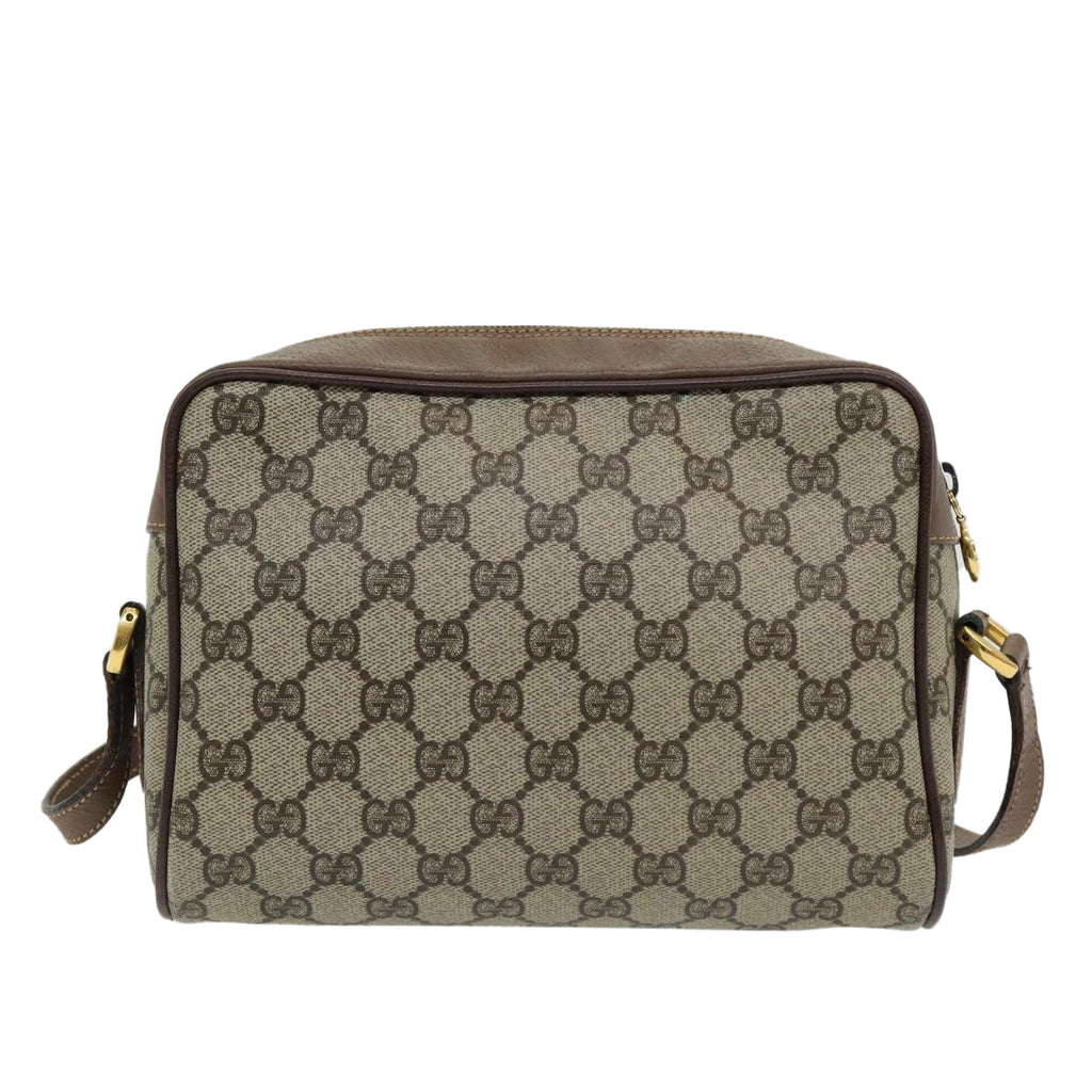 GUCCI GG Supreme Web Sherry Line Shoulder Bag Beige Gold 001 44 6655 86407