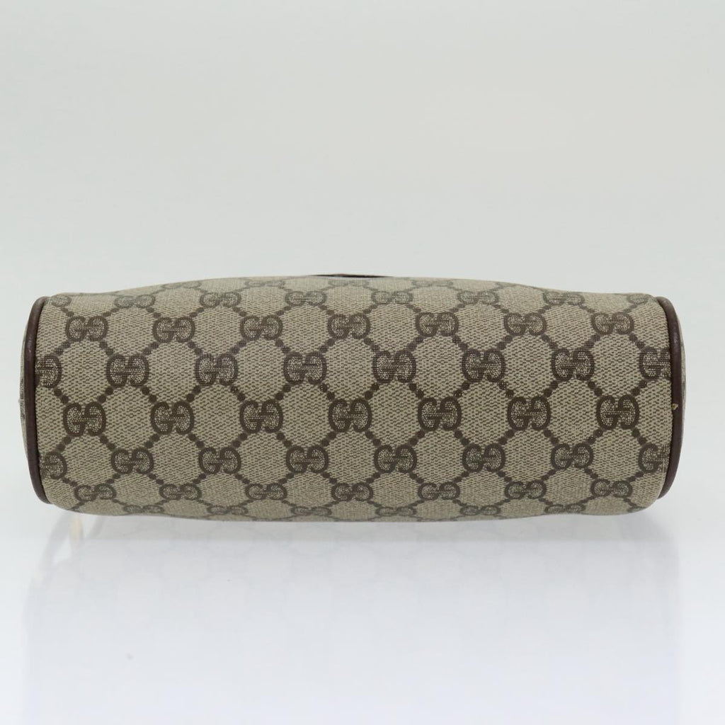 GUCCI GG Supreme Web Sherry Line Shoulder Bag Beige Gold 001 44 6655 86407