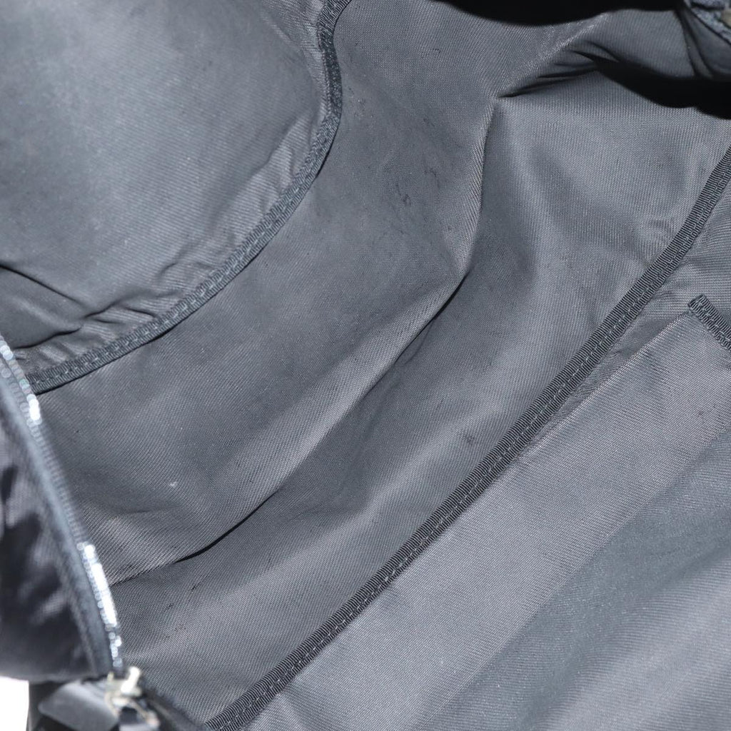 GUCCI Boston Bag Nylon Black Silver 012 0389 002058 86461