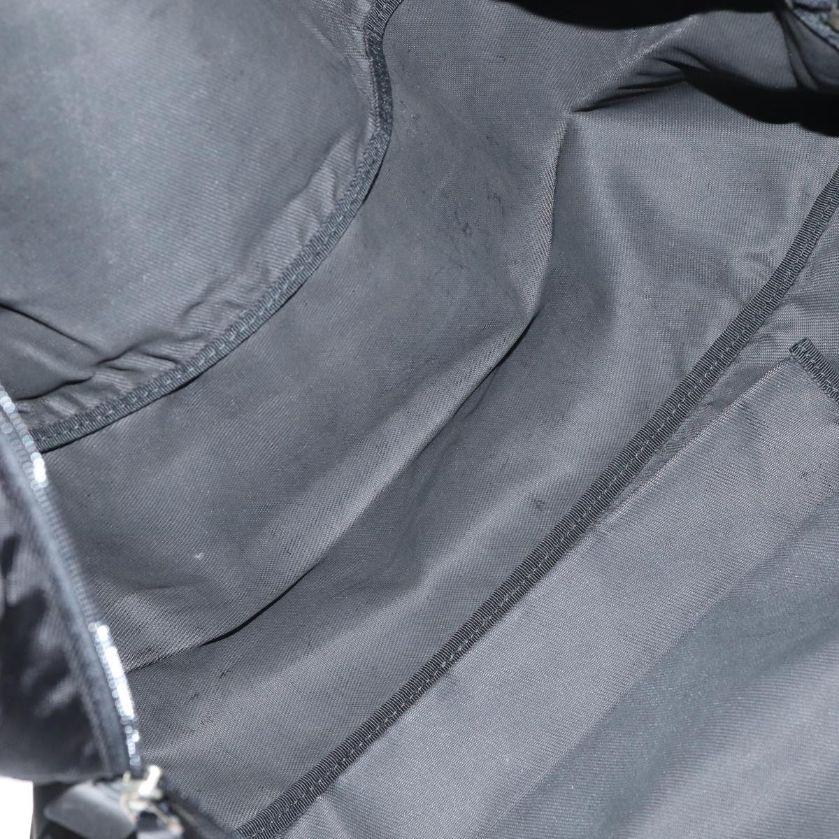 GUCCI Boston Bag Nylon Black Silver 012 0389 002058 86461