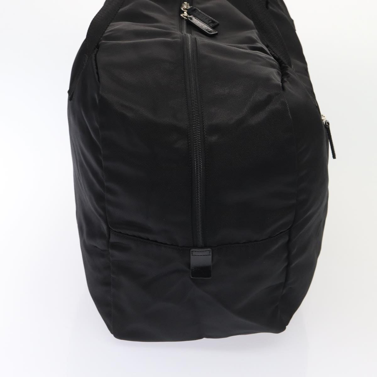 GUCCI Boston Bag Nylon Black Silver 012 0389 002058 86461