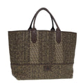 FENDI Zucchino Canvas Hand Bag Brown 86480