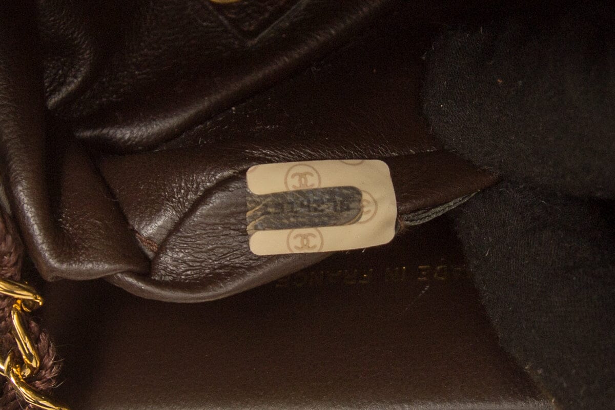 Chanel Chocolate Velvet Evening 24k hw Handbag