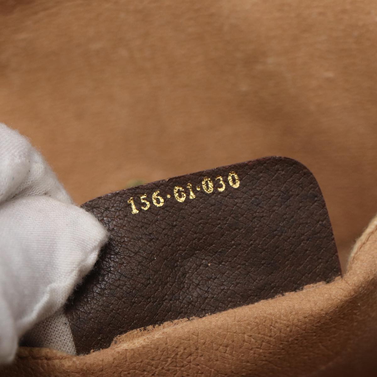 GUCCI GG Supreme Web Sherry Line Clutch Bag Brown 156 01 030 86523