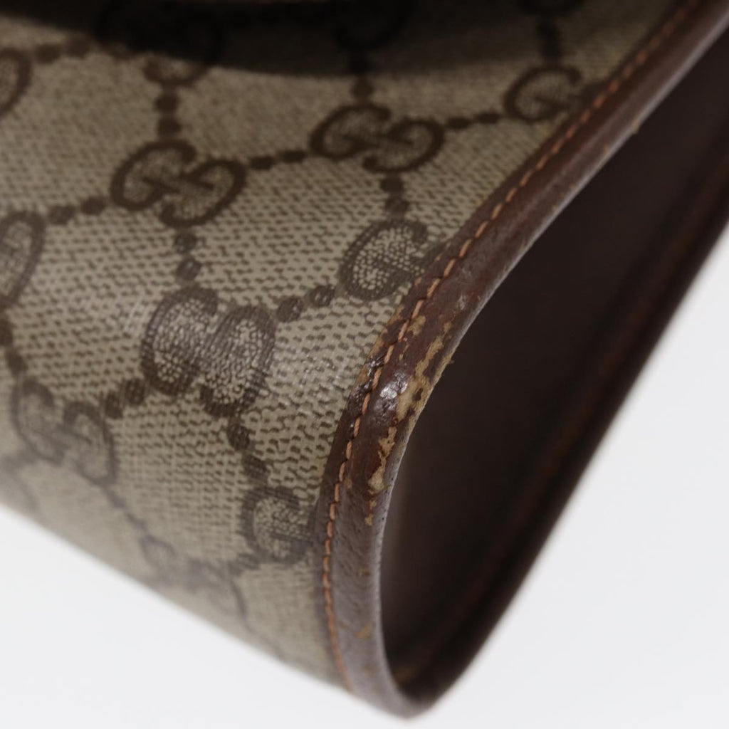 GUCCI GG Supreme Web Sherry Line Clutch Bag Brown 156 01 030 86523