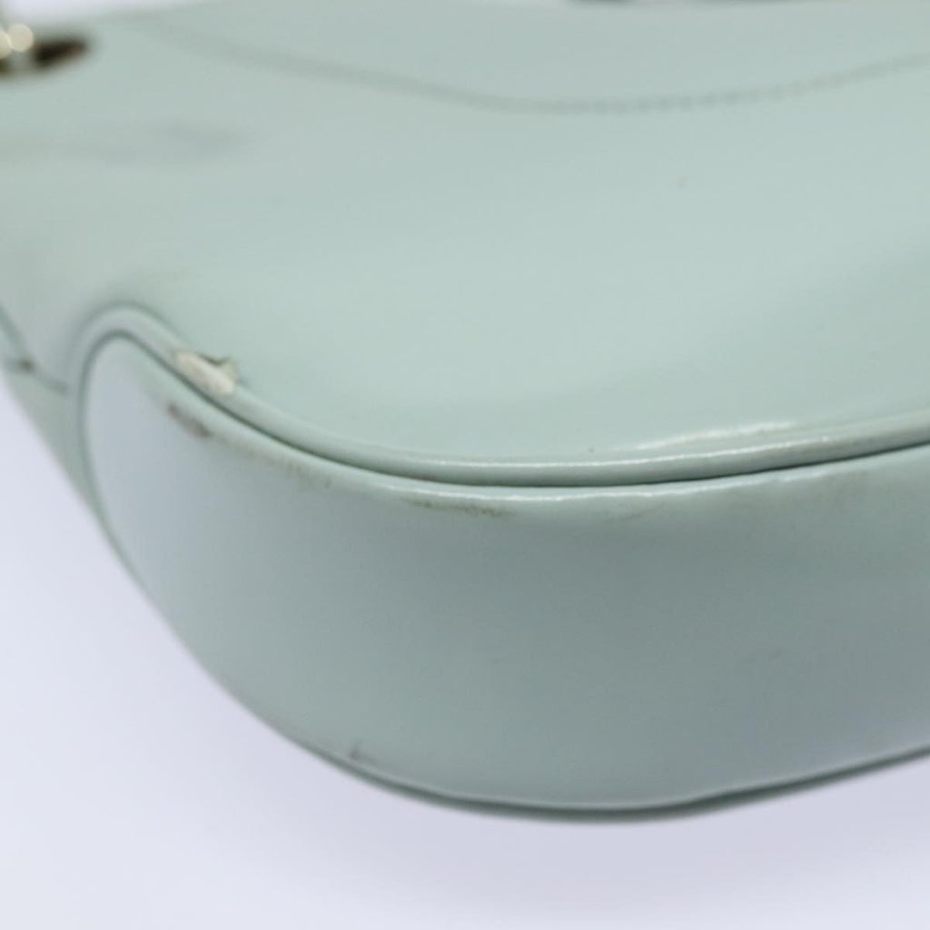 GUCCI Shoulder Bag Enamel Blue Gold 001 4150 86524